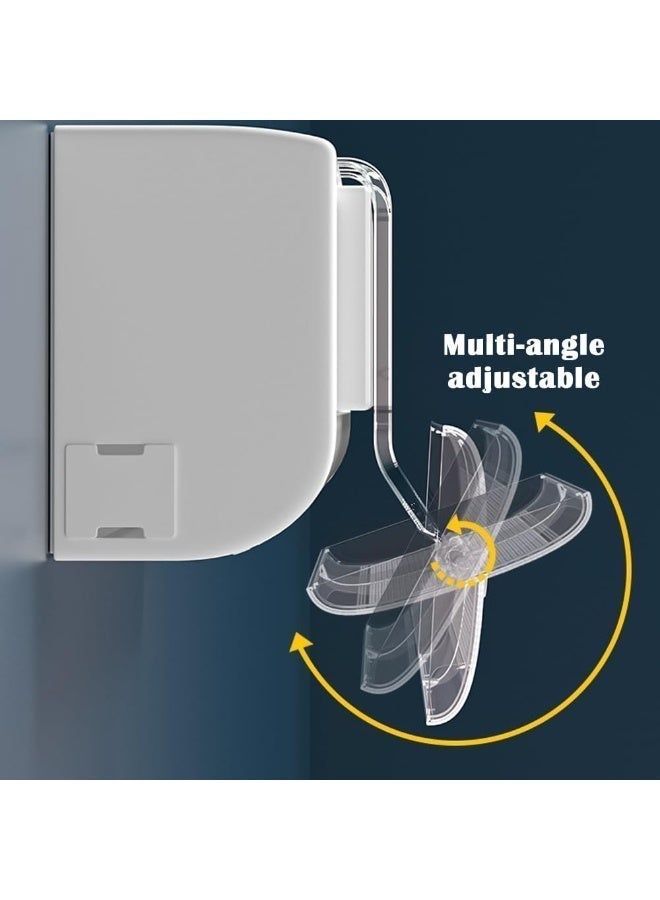 بيوينتي منحرف هواء المكيف، حاجز مضاد للتيار المباشر للهواء المنزلي، قابل للتعديل ومناسب لمكيفات الهواء المنفصلة (شفاف) - Image 2